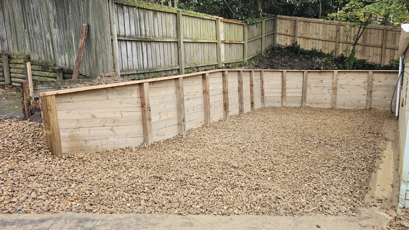 Heavy Timber Retaining Walls